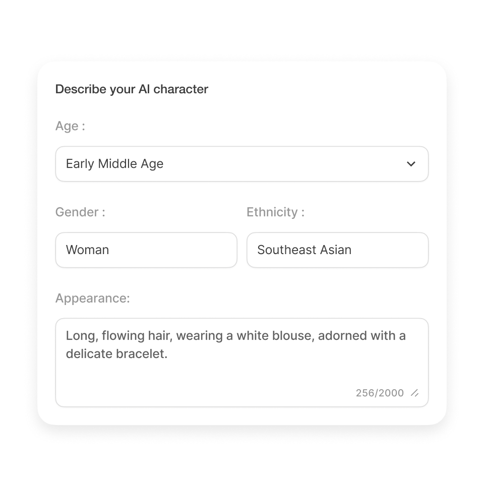Customize AI avatar appearance for educational content using Visla